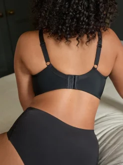 Zwart/wit - F-K cup onderarm gladmakende niet gevulde beugelbeha's met minimaliserend ultiem comfort verpakking van 2
