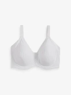 Zwart/wit - F-K cup onderarm gladmakende niet gevulde beugelbeha's met minimaliserend ultiem comfort verpakking van 2