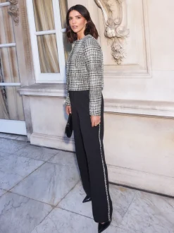 Zwart/wit - Friends Like These X Lucy Mecklenburgh - Bouclé Trophy-jack