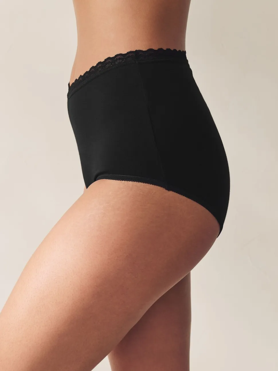 Zwart/wit - Menopause Friendly Cooling Knickers 2 Pack