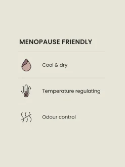 Zwart/wit - Menopause Friendly Cooling Knickers 2 Pack