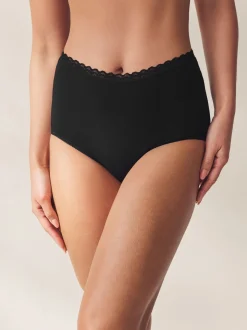 Zwart/wit - Menopause Friendly Cooling Knickers 2 Pack