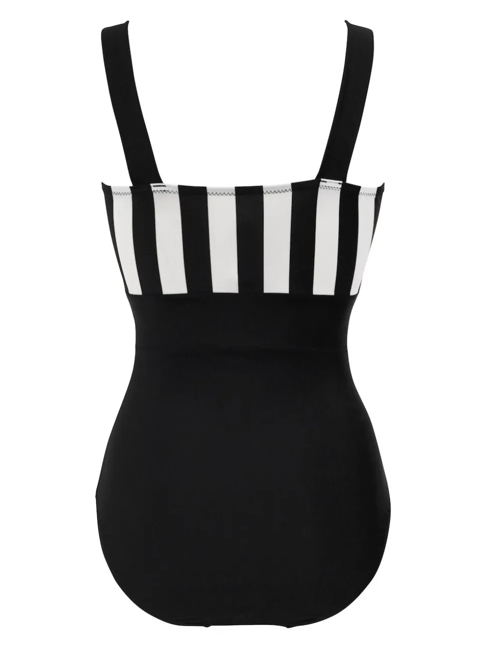 Zwart/wit - Pour Moi Palm Springs corrigerend badpak met kleurvlakken