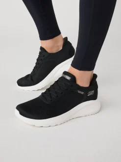 Zwart/wit - Skechers BOBS Sport Squad Chaos Slip In instapsneakers