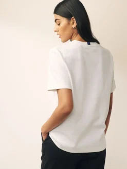 Zwart/wit - Verpakking van 2 dikke T-shirts met korte mouwen