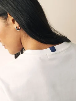 Zwart/wit - Verpakking van 2 dikke T-shirts met korte mouwen