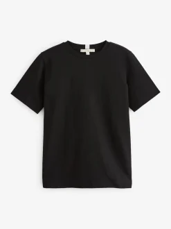 Zwart/wit - Verpakking van 2 dikke T-shirts met korte mouwen