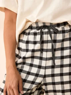 Zwart/wit - Verpakking van 2 pyjama's met korte mouwen van 100% katoen