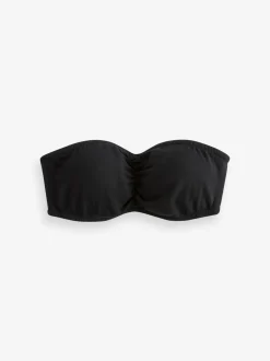 Zwart/wit - Verpakking van 2 katoenrijke bandeau ultimate comfort beha's