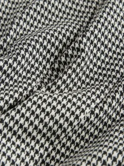 Zwart-wit geruit - Mini Jersey Pleated Skirt