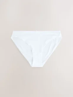Zwart/wit/nude - Set van 10 slipjes van microvezels