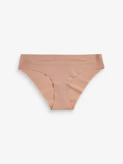 Zwart/wit/praline huidskleur - Geen zichtbare onderbroeklijn comfortabele slips verpakking van 3