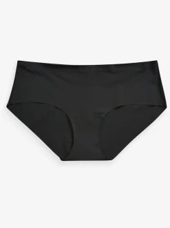 Zwart/wit/praline huidskleur - Geen zichtbare onderbroeklijn comfortabele slips verpakking van 3