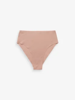 Zwart/wit/praline huidskleur - Geen zichtbare onderbroeklijn comfortabele slips verpakking van 3
