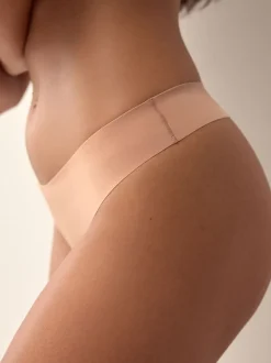 Zwart/wit/praline huidskleur - Geen zichtbare onderbroeklijn comfortabele slips verpakking van 3