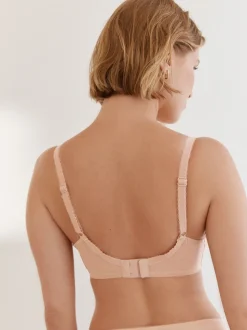 Zwart/wit/praline huidskleur - Verpakking van 3 kanten beha's cup DD+