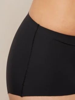Zwart/wit/praline huidskleur - Geen zichtbare onderbroeklijn comfortabele slips verpakking van 3