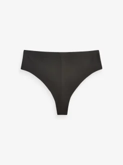 Zwart/wit/praline huidskleur - Geen zichtbare onderbroeklijn comfortabele slips verpakking van 3