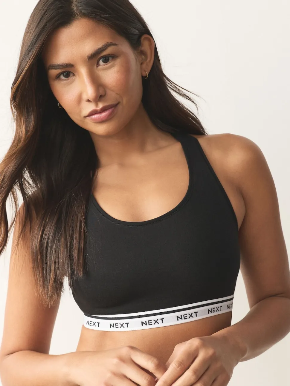 Zwart/zwart/grijs/wit - Ultimate Comfort Cotton Logo Crop Bras 4 Pack