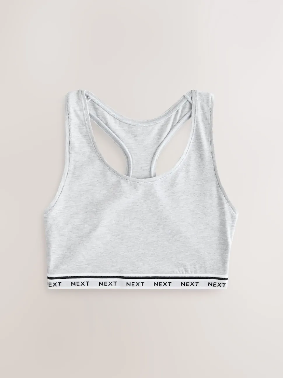 Zwart/zwart/grijs/wit - Ultimate Comfort Cotton Logo Crop Bras 4 Pack